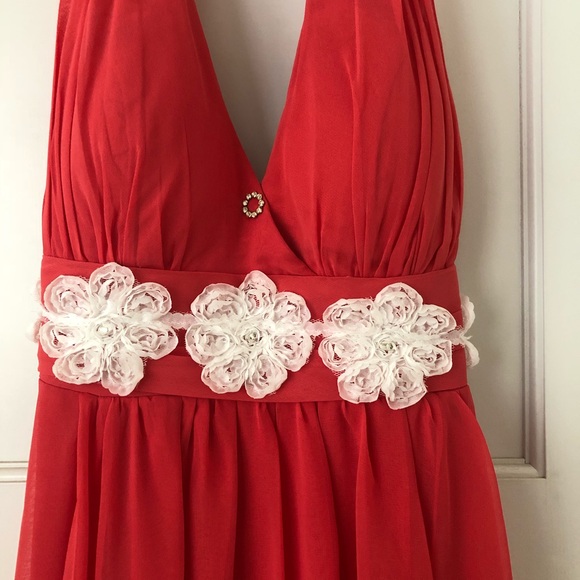 💃Ever-Pretty || Coral Formal Maxi Dress - Picture 4 of 8